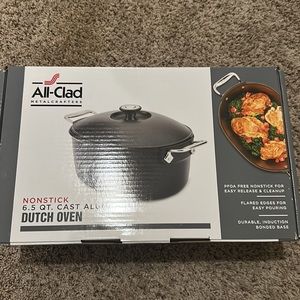 All-Clad Cast-Aluminum Nonstick Dutch Oven, 6½ Qt.